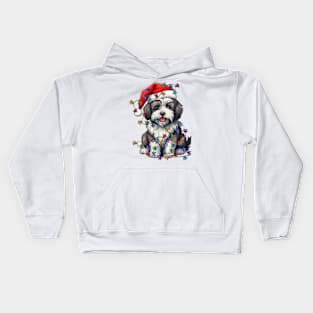 Christmas Puppy Kids Hoodie